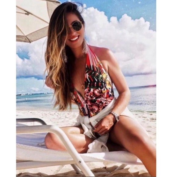 Rococo Sand One Piece Halter Swimsuit. - Picture 3 of 8